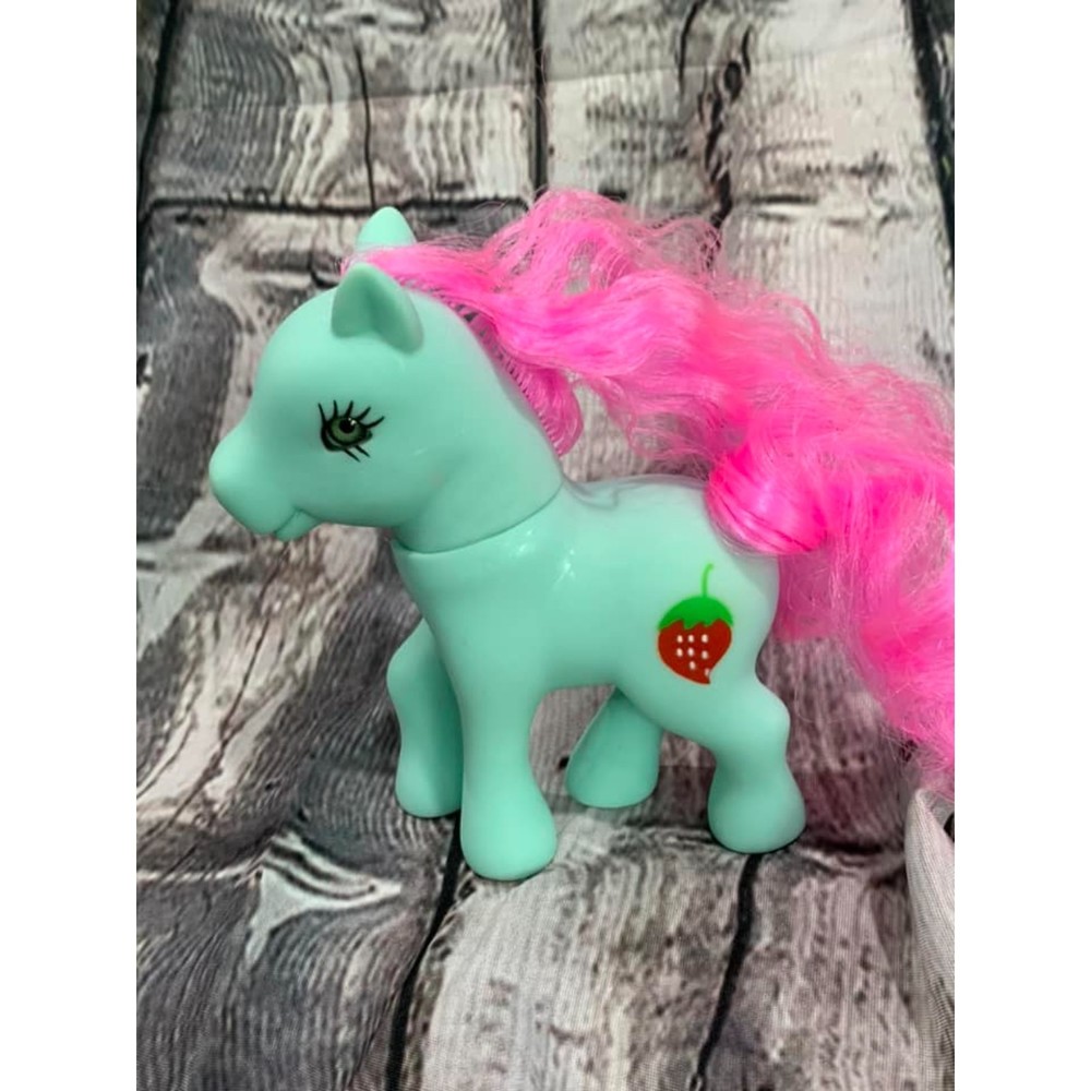 My Little Pony KO Strawberry Mint Pink Brush able Mane EUC CUTIE - Picture 1 of 3